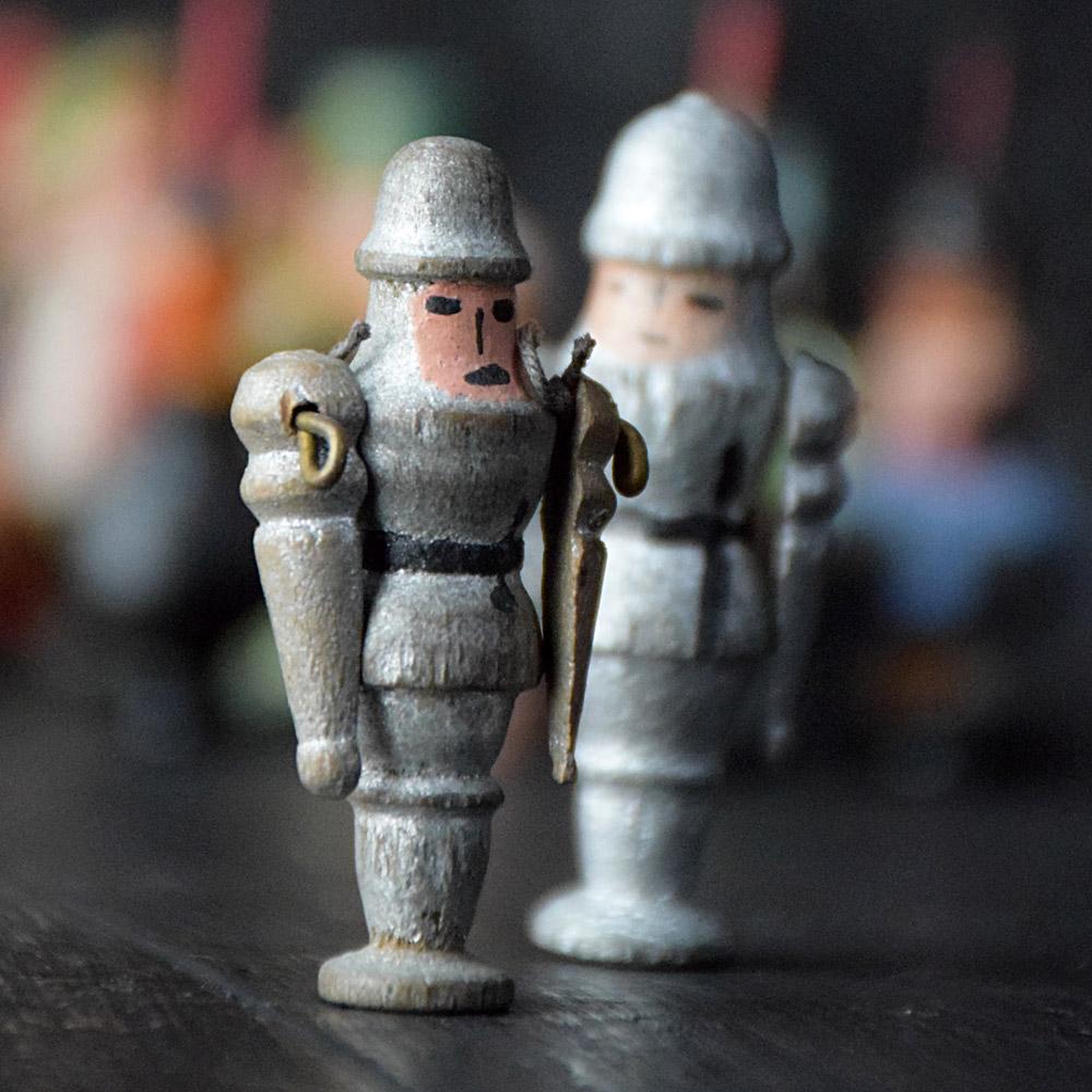 Hand-Carved Erzgebirge Toy Figures, circa 1930
