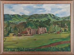 Vintage E.S. Denyer - 1959 Oil, Castle Ruin