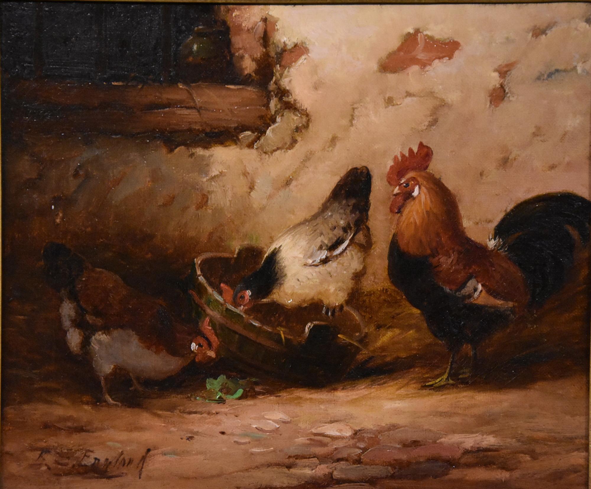 Dipinto a olio di E.S. England 