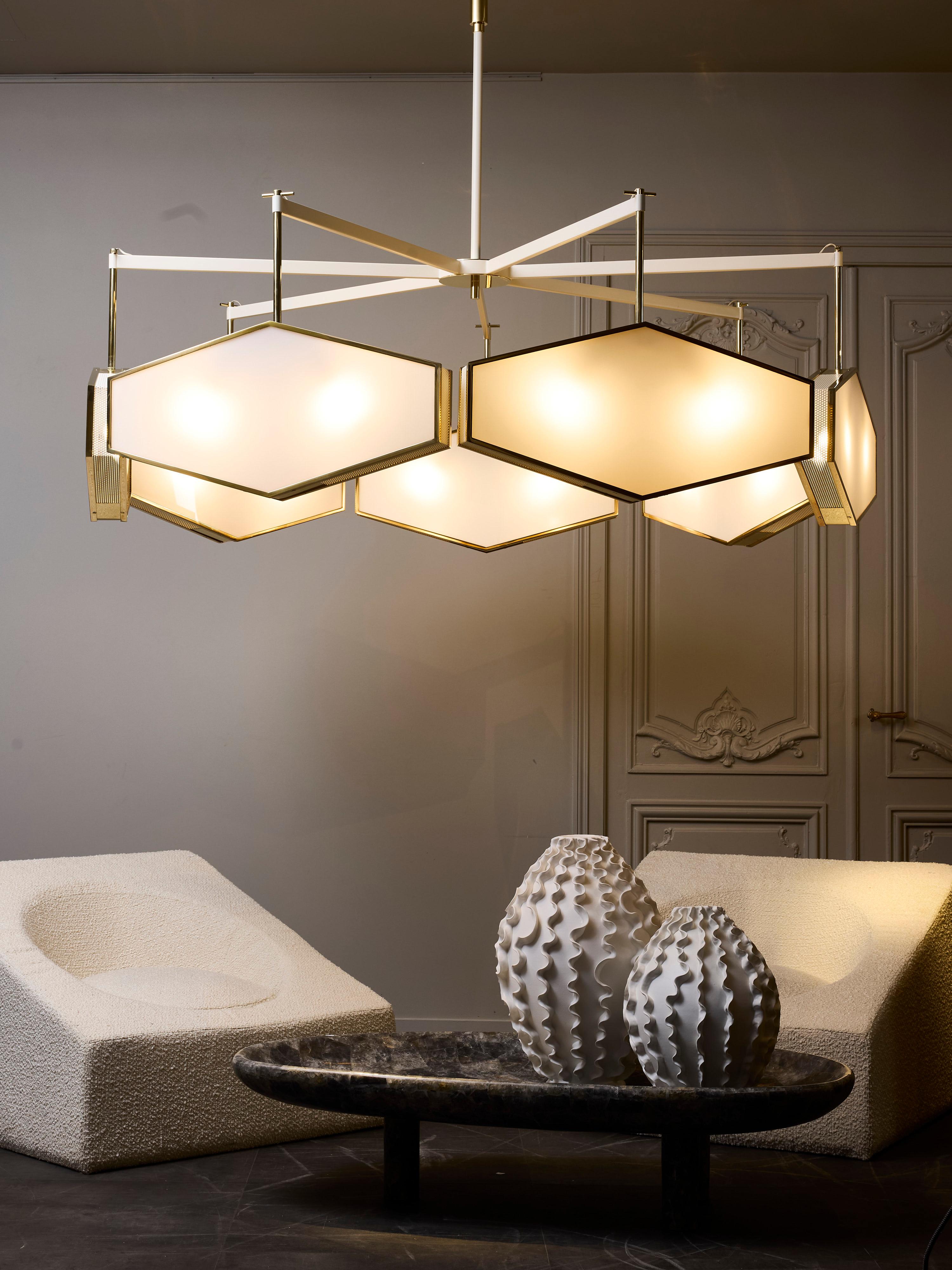 Moderno Lampadario ESA di Diego Mardegan in vendita