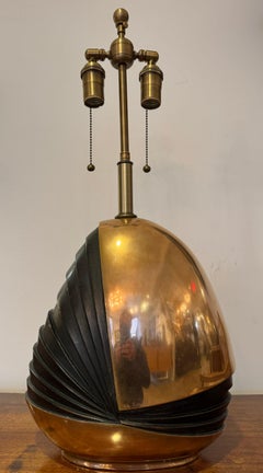 Esa Fedrigolli 1970 Italienische skulpturale Bronze-Tischlampe aus der Mitte des Jahrhunderts