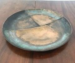 Grande assiette italienne Icaro Esa Fedrigolli en bronze