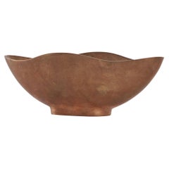 Bol sculptural Esa Fedrigolli en bronze moulé en sable massif