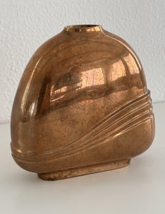 Esa Fedrigolli Signed Bronze Vase, Italy, 1970s