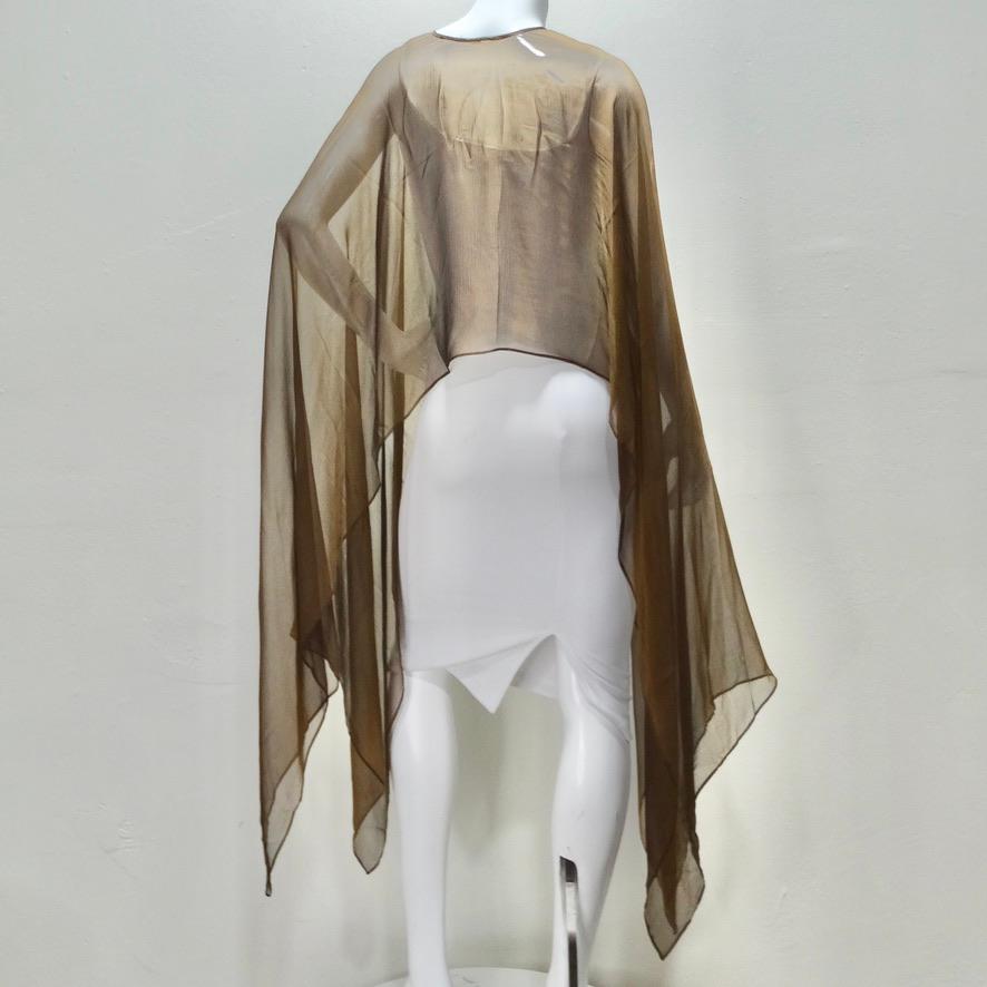 Esacada Couture Sheer Cape For Sale 5