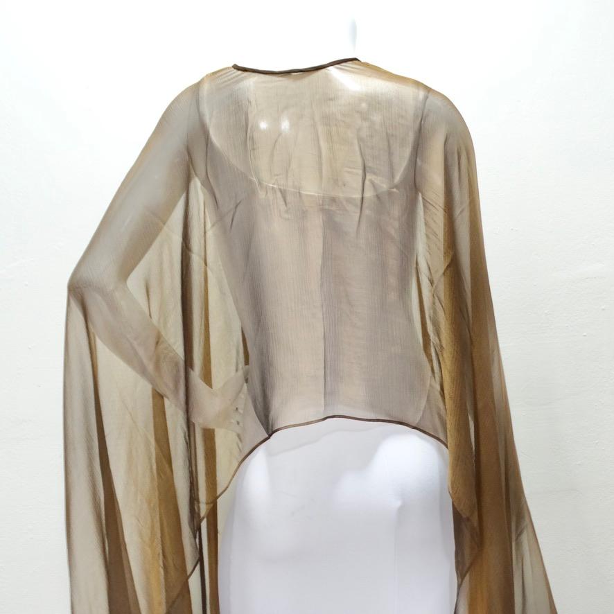Esacada Couture Sheer Cape For Sale 6