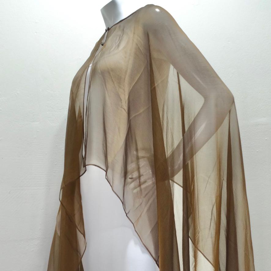 Esacada Couture Sheer Cape For Sale 8