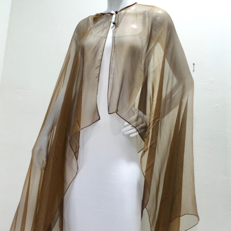 Esacada Couture Sheer Cape For Sale 1