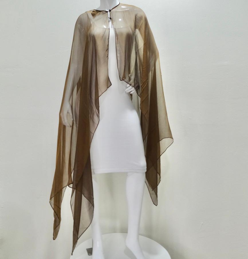 Esacada Couture Sheer Cape For Sale 2
