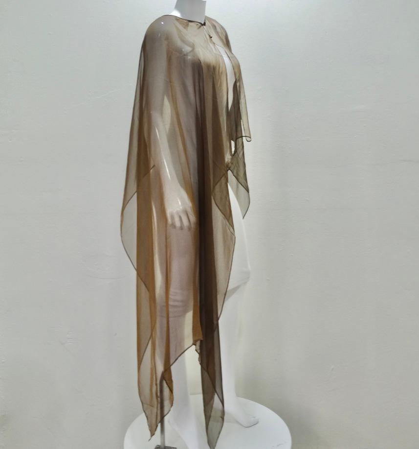 Esacada Couture Sheer Cape For Sale 3