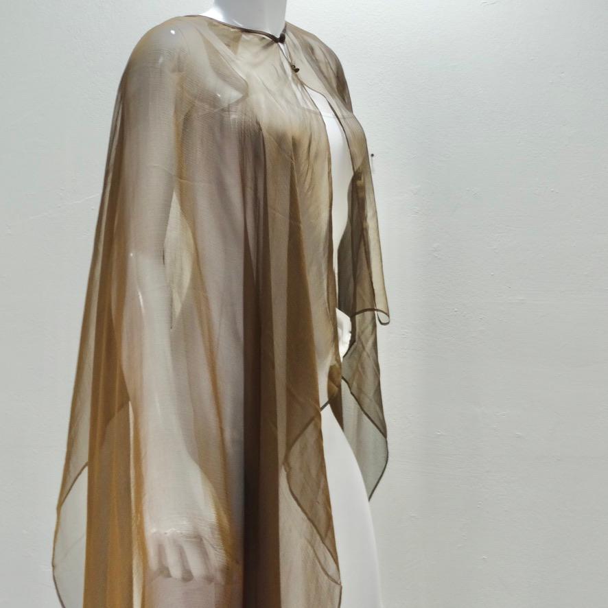 Esacada Couture Sheer Cape For Sale 4