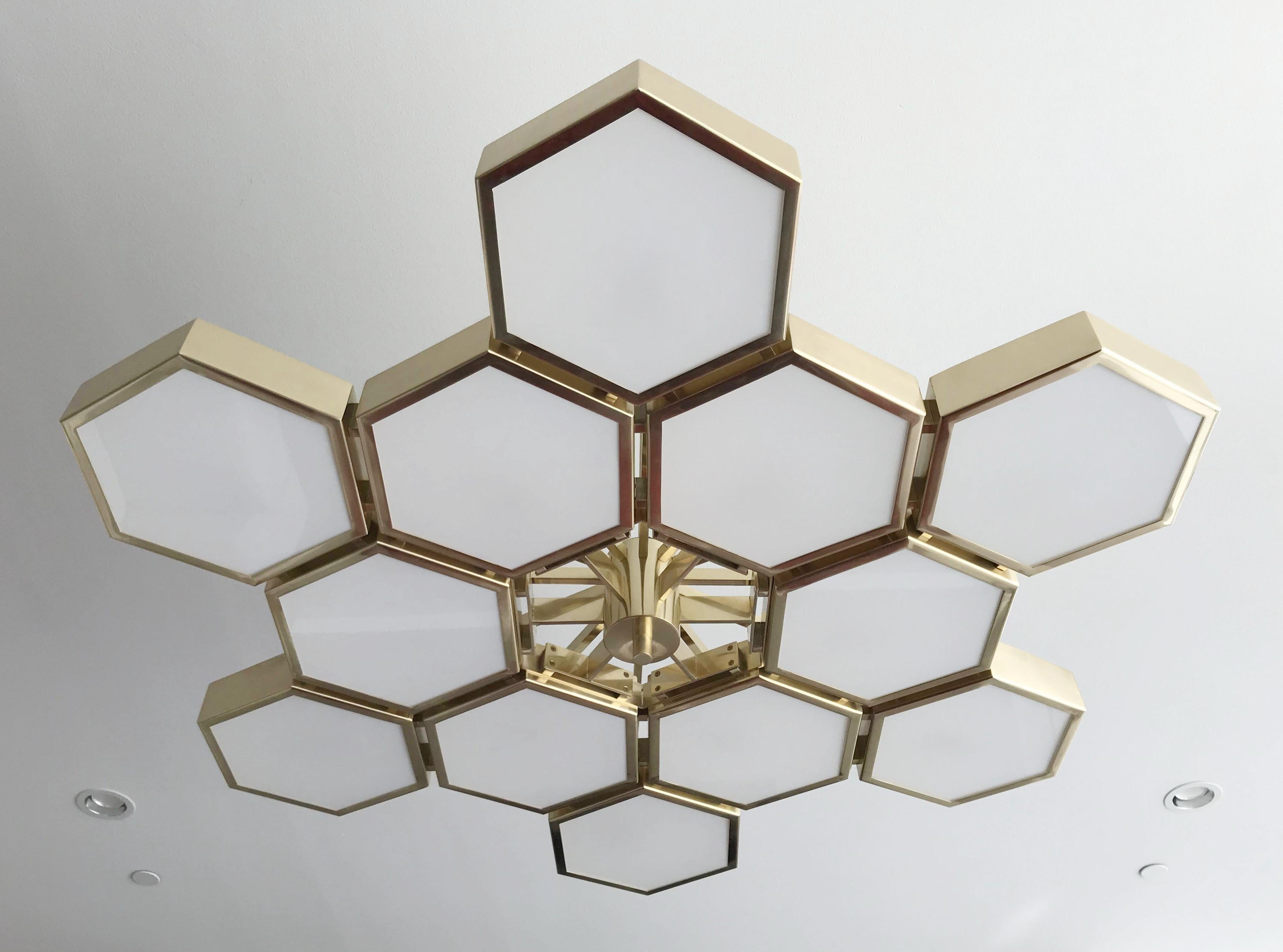 Italiano Lampadario Esagoni di Fabio Ltd in vendita
