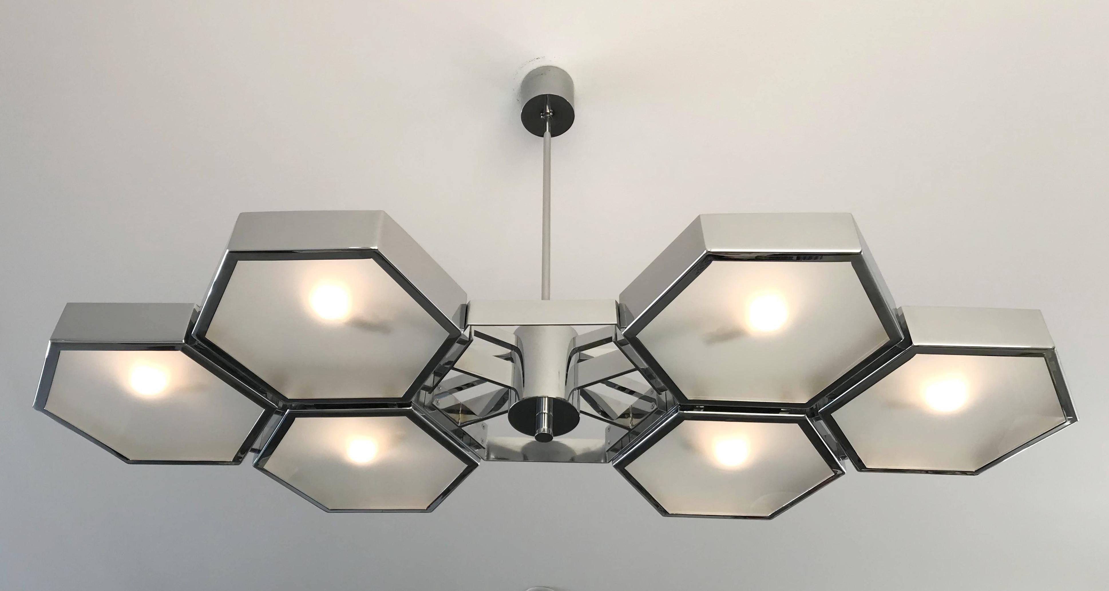 Italiano Lampadario Esagoni di Fabio Ltd in vendita