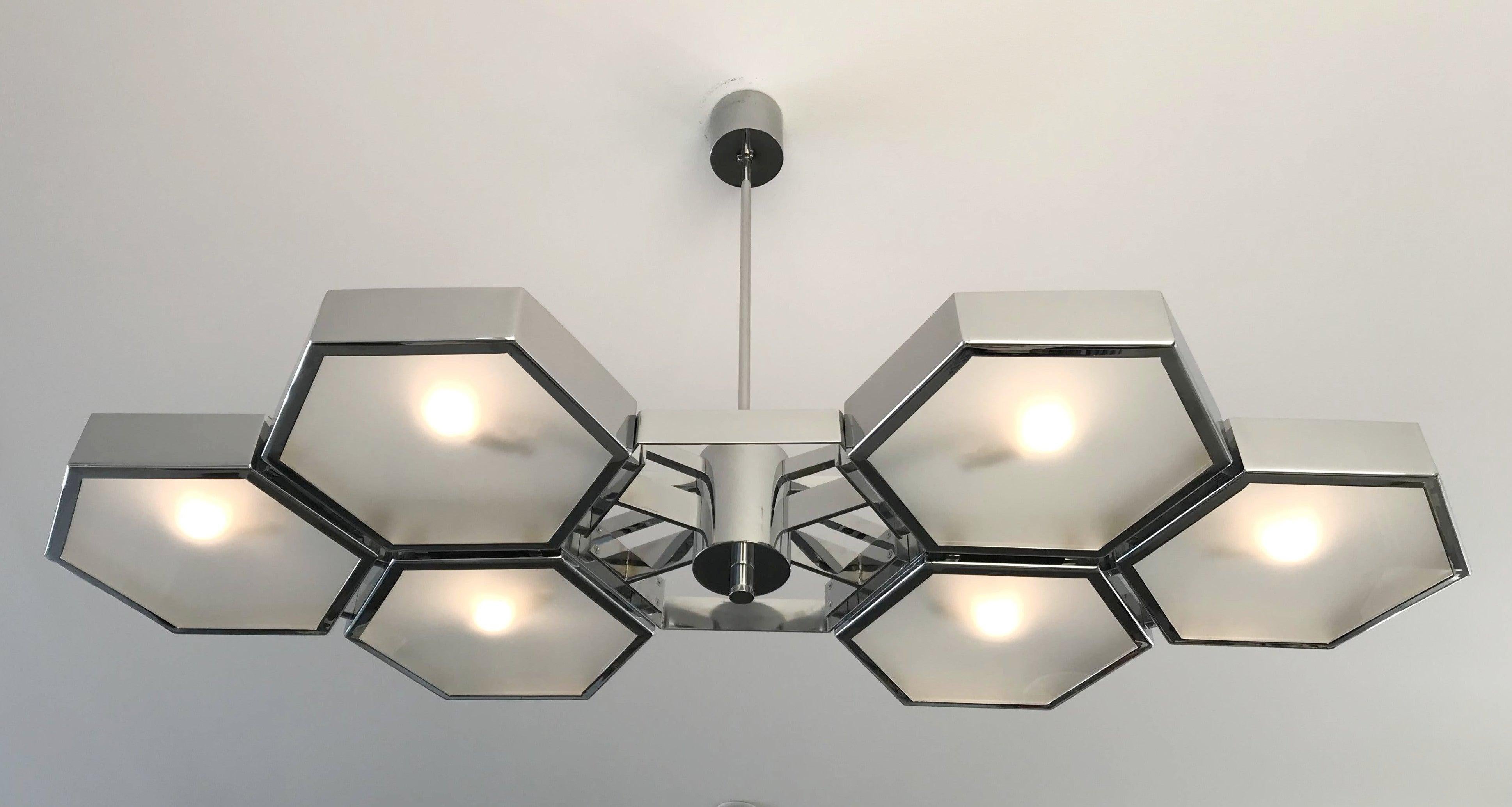 Italiano Lampadario Esagoni di Fabio Ltd in vendita