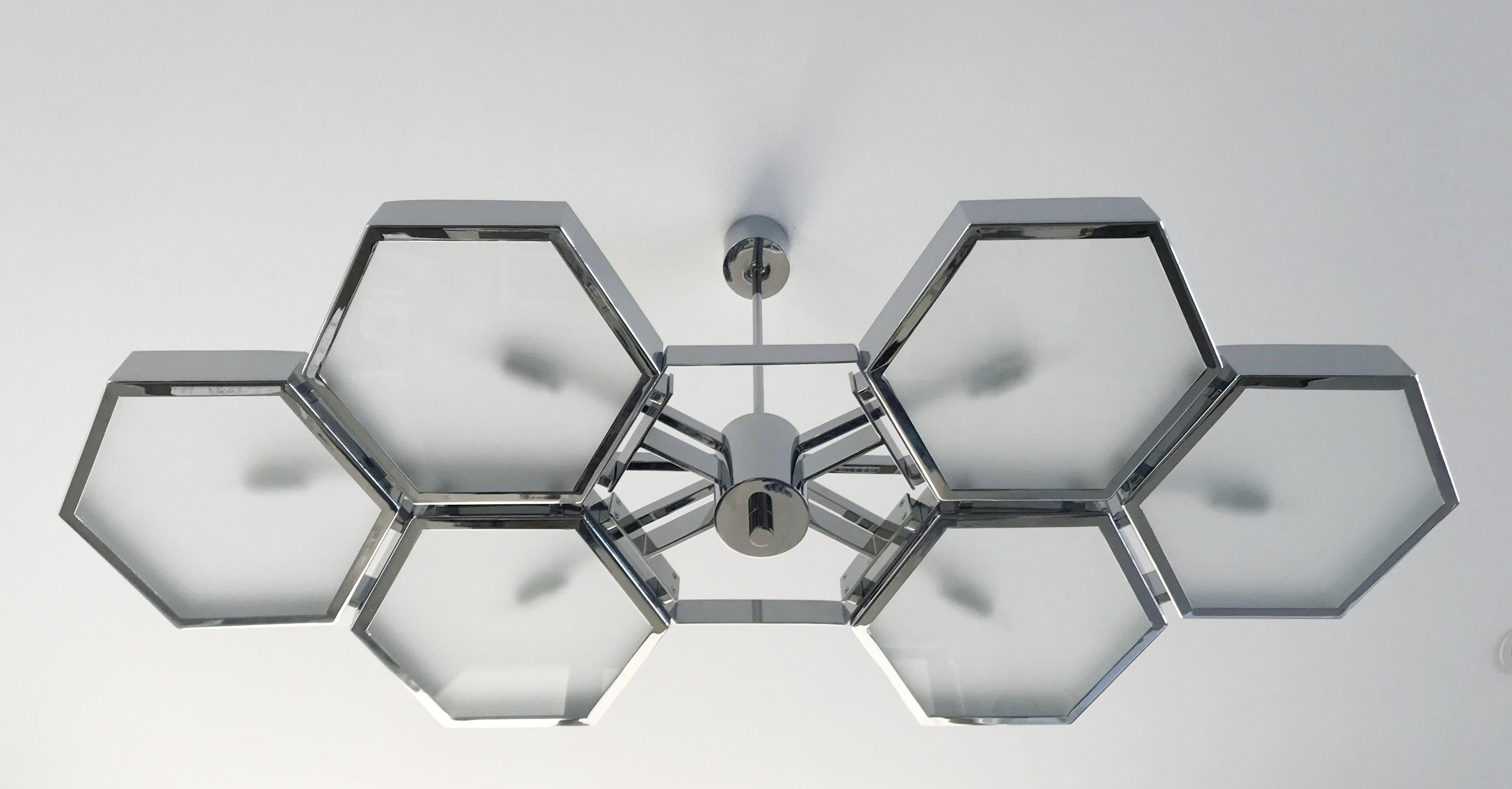 XXI secolo e contemporaneo Lampadario Esagoni di Fabio Ltd in vendita