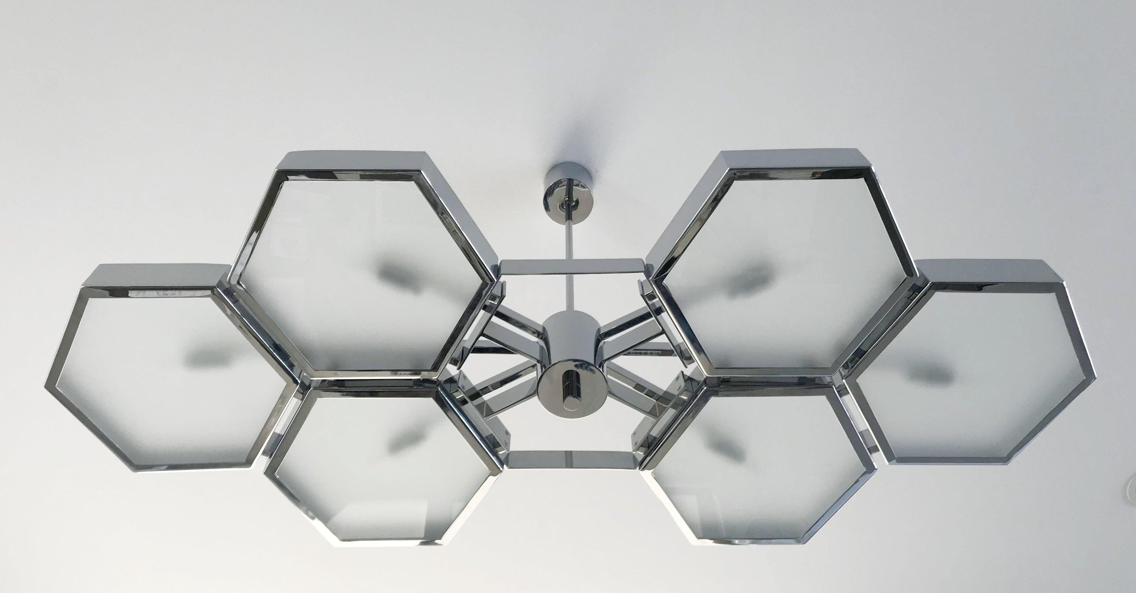 XXI secolo e contemporaneo Lampadario Esagoni di Fabio Ltd in vendita