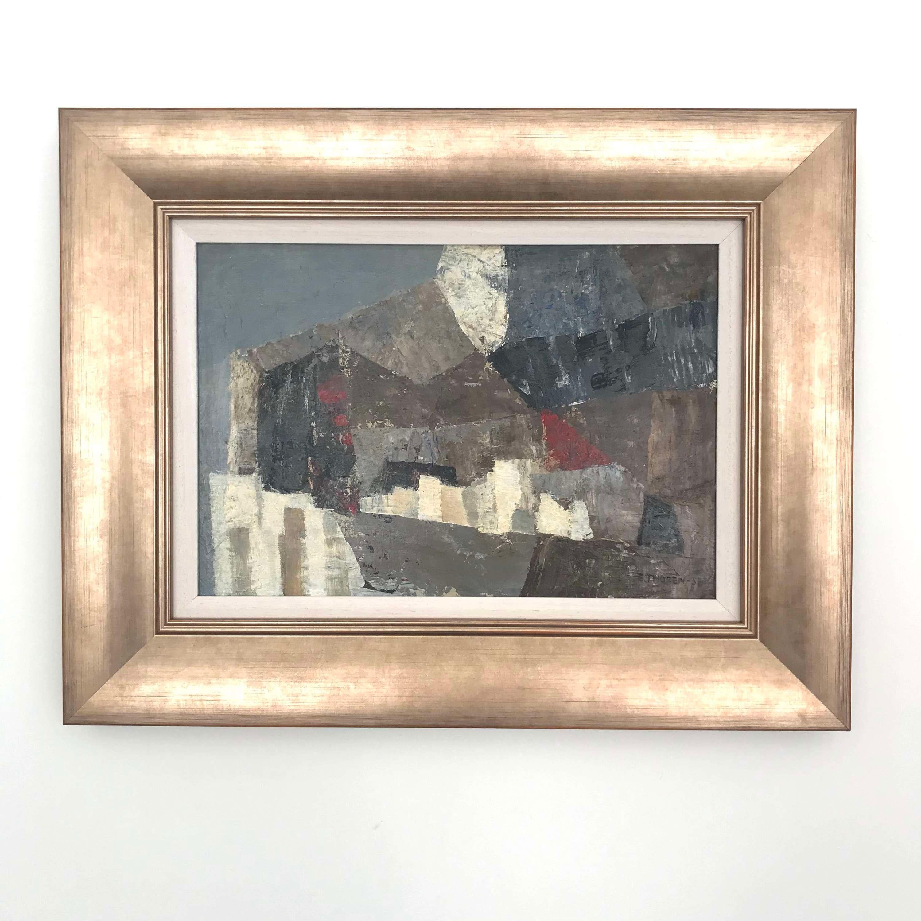 Esaias Thoren Composition abstraite, huile sur carton, signée et datée '52 en bas à droite. Taille de l'image 9.1x13.3 pouces.


Esaias Thorén (1901-81) est un artiste suédois de premier plan qui a étudié à Paris dans les années 1920 avec Carl