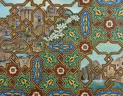 Ölgemälde Architektur arabische Mosaik Kunst, Gemälde, Öl auf Leinwand