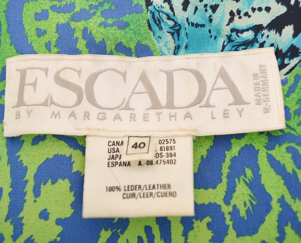 Escada 1980'S Bright Lime Green Lambskin Bomber Jacket For Sale 2