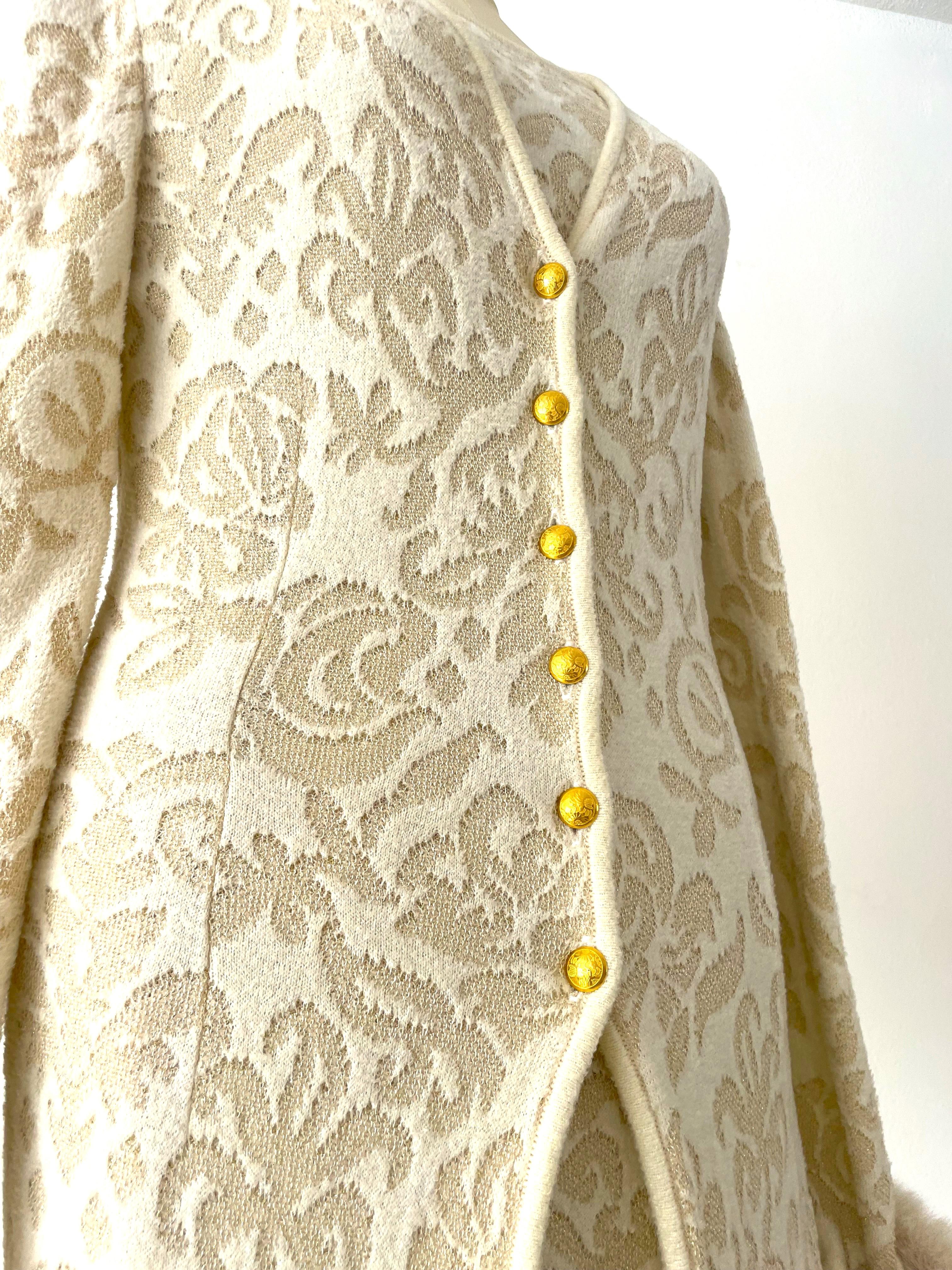 Escada 1990's stunning set of long dress & long cardigan by Margaretha Ley For Sale 5