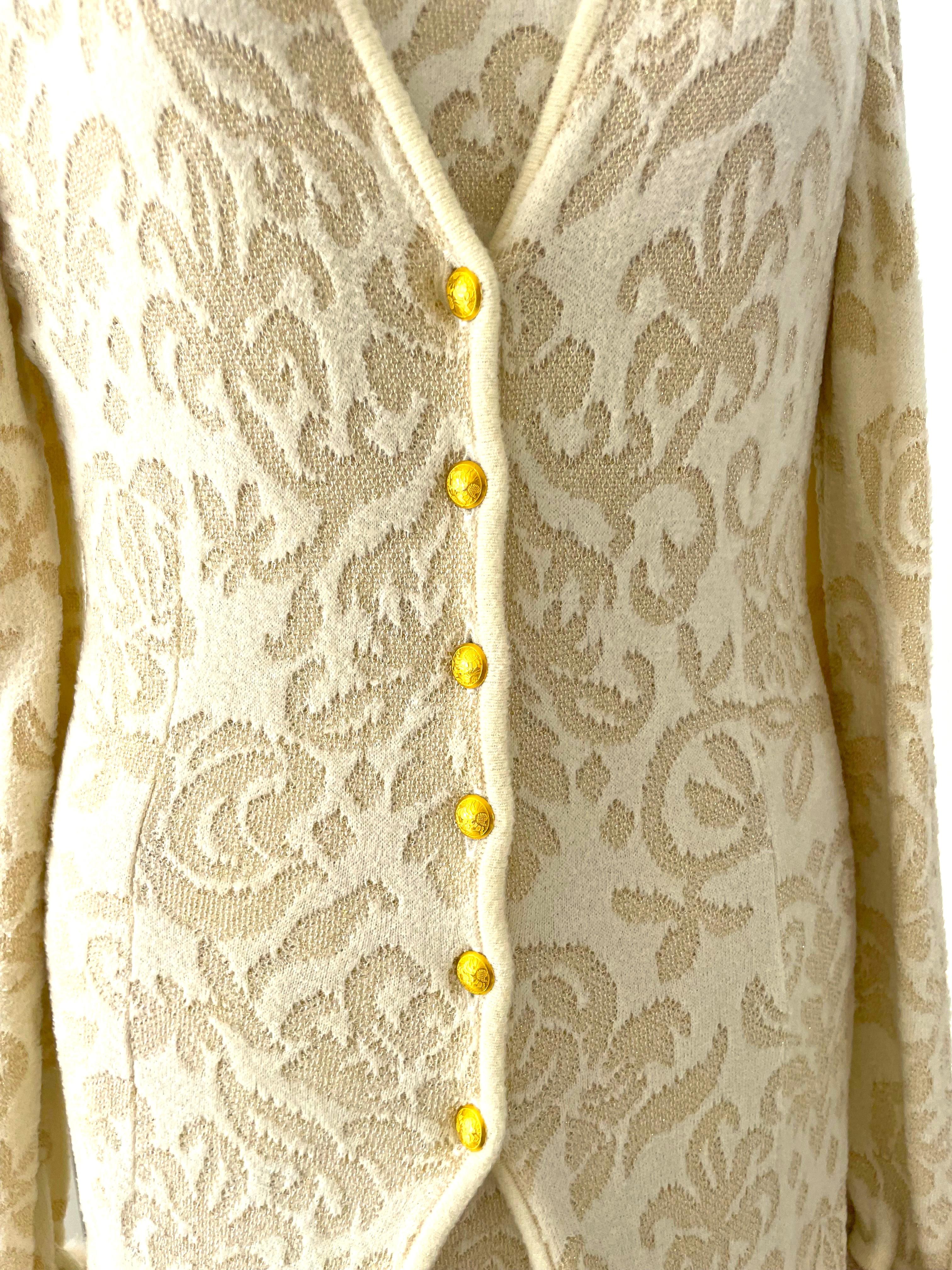 Escada 1990's stunning set of long dress & long cardigan by Margaretha Ley For Sale 6