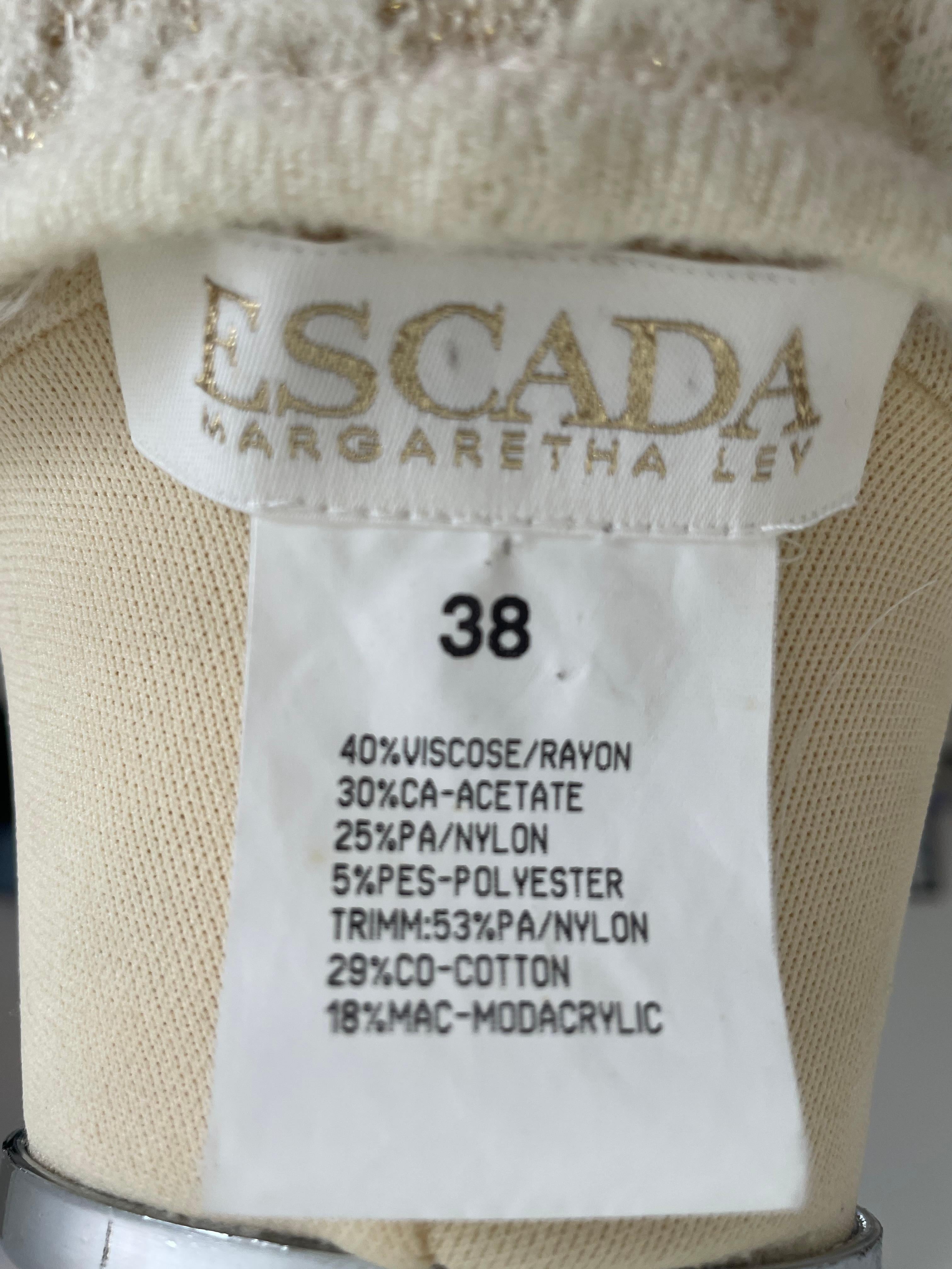 Escada 1990's stunning set of long dress & long cardigan by Margaretha Ley For Sale 8