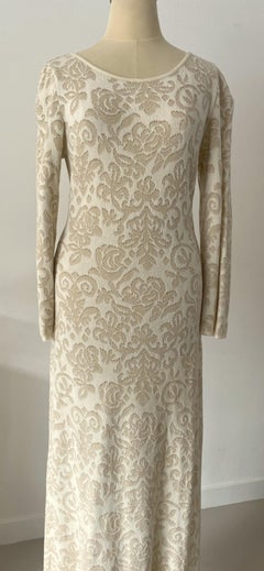 Escada 1990's stunning set of long dress & long cardigan by Margaretha Ley