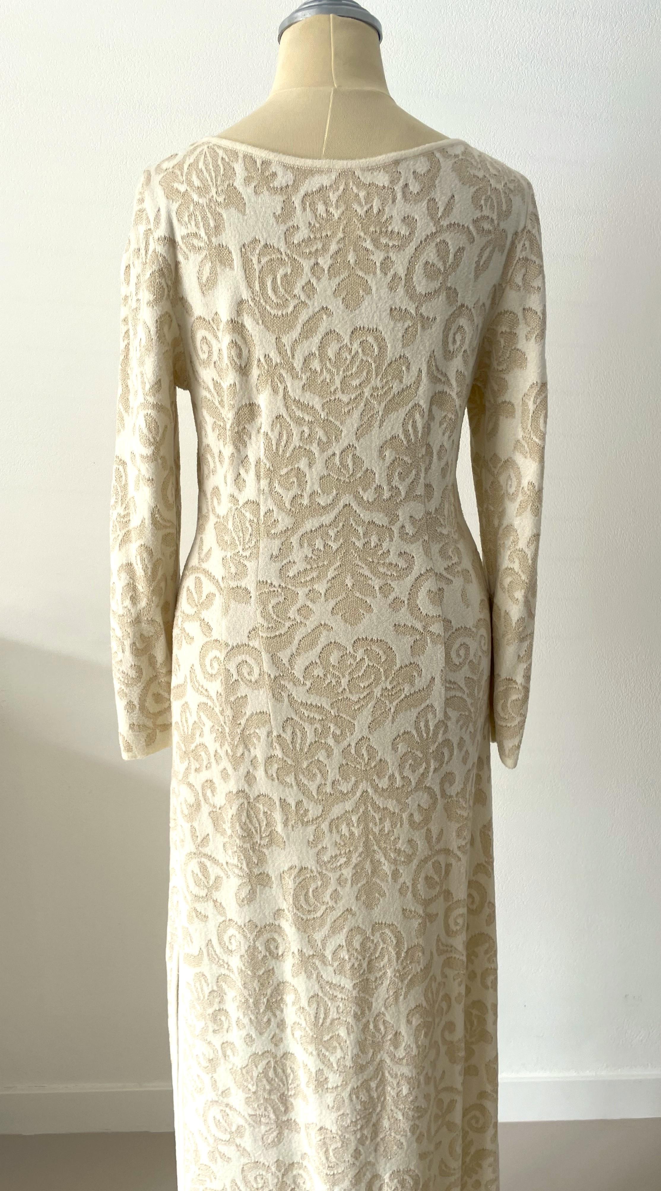 Women's Escada 1990's stunning set of long dress & long cardigan by Margaretha Ley For Sale