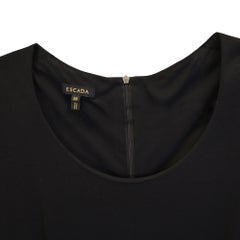 Escada A-Line  Robe mi-longue en viscose noire