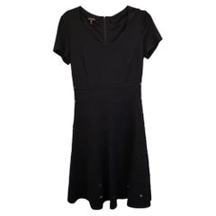 Escada A-Line  Robe mi-longue en viscose noire