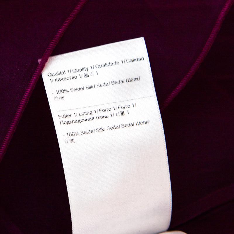 Escada Amethyste Purple Sheer Silk Sleeveless Norga Layered Top M 2