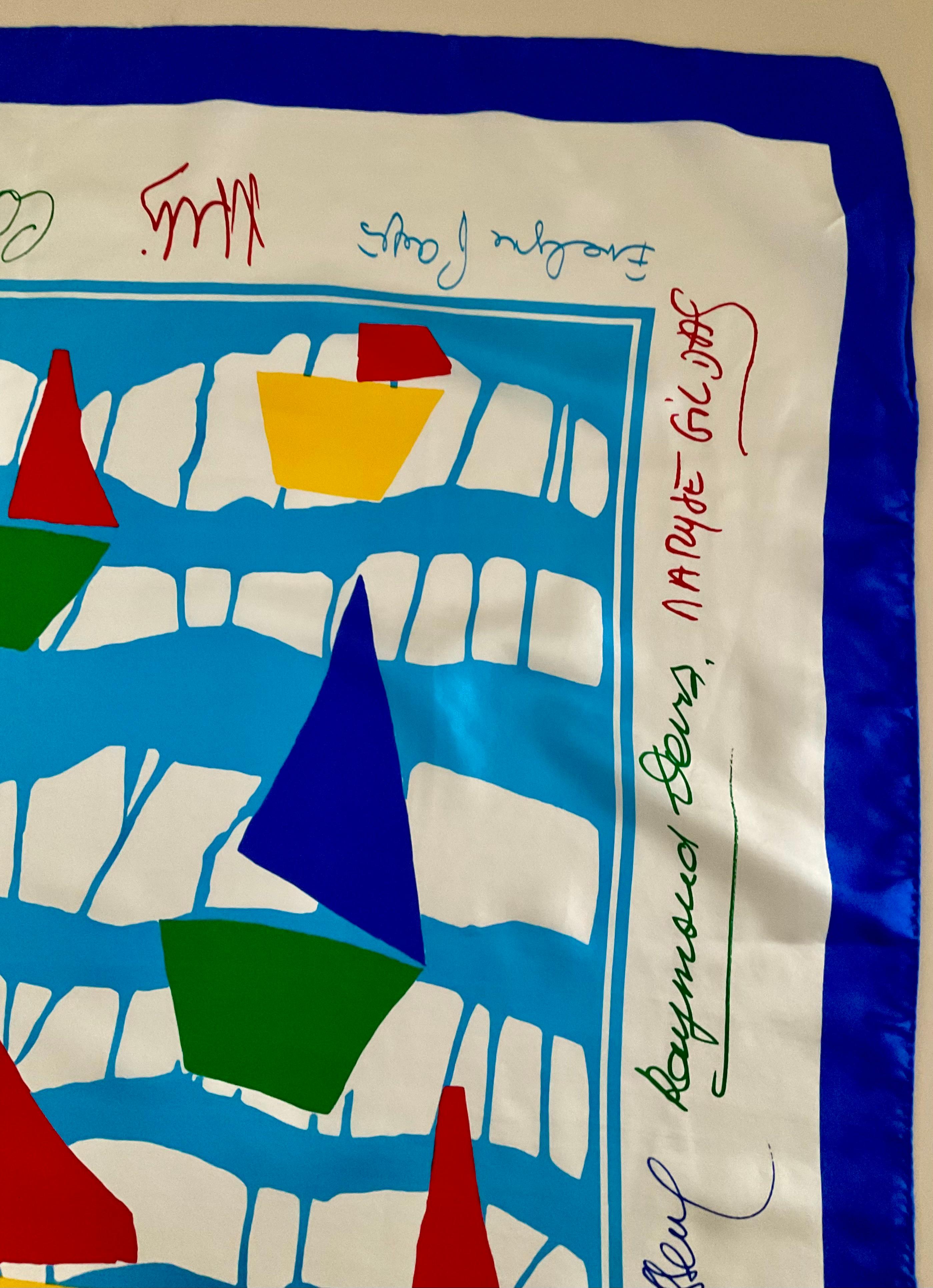 Sciarpa di seta Escada André Claude Canova In condizioni ottime in vendita a 'S-HERTOGENBOSCH, NL