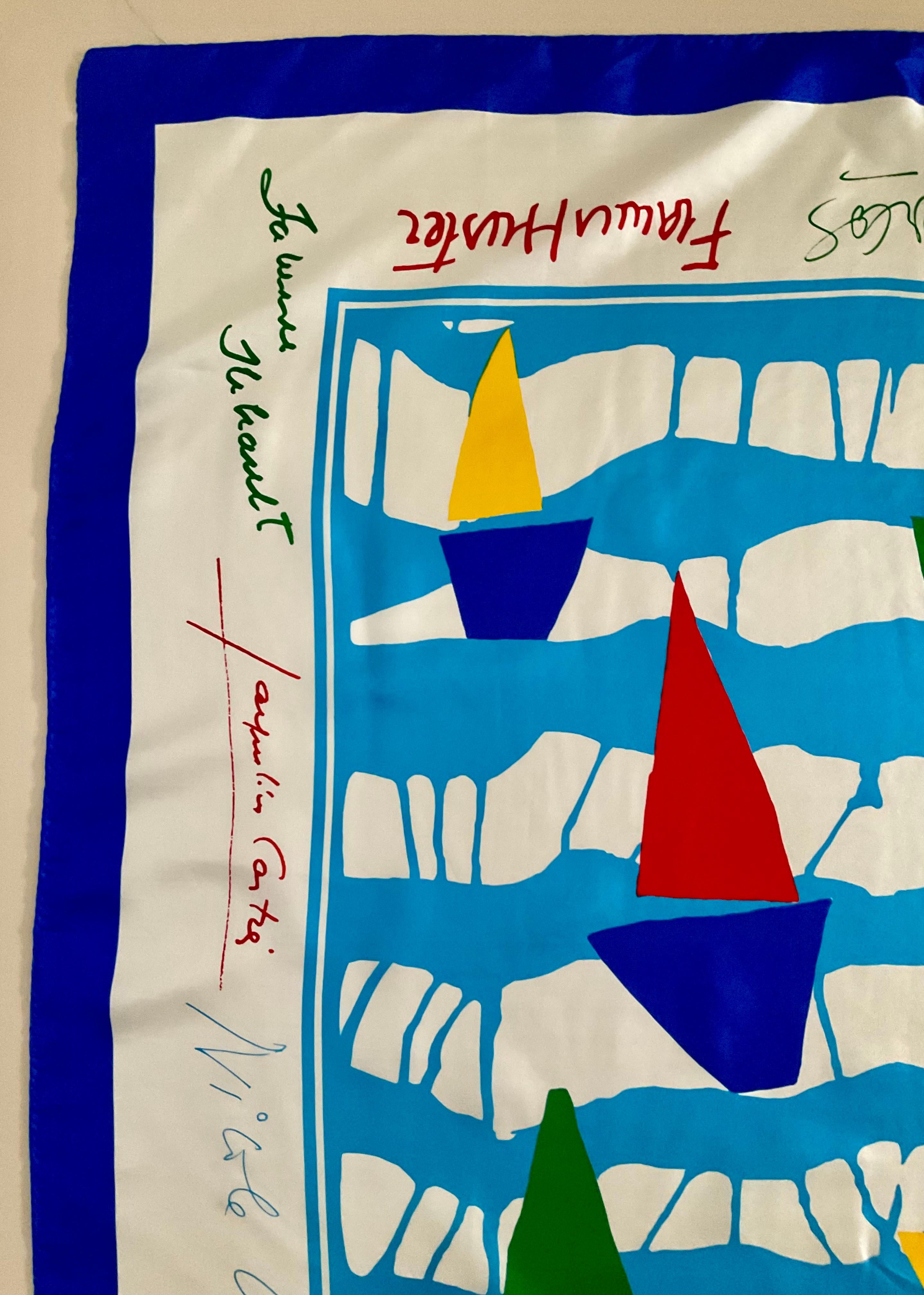 Donna Sciarpa di seta Escada André Claude Canova in vendita