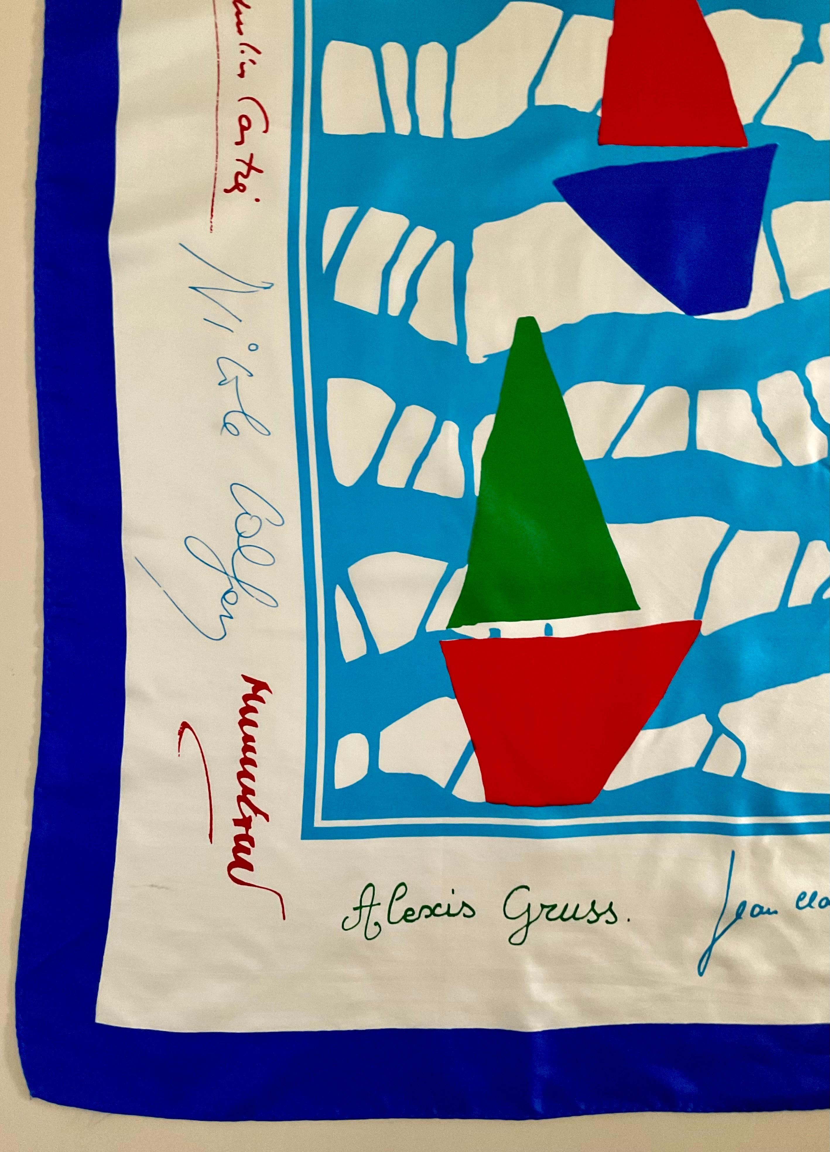 Sciarpa di seta Escada André Claude Canova in vendita 1