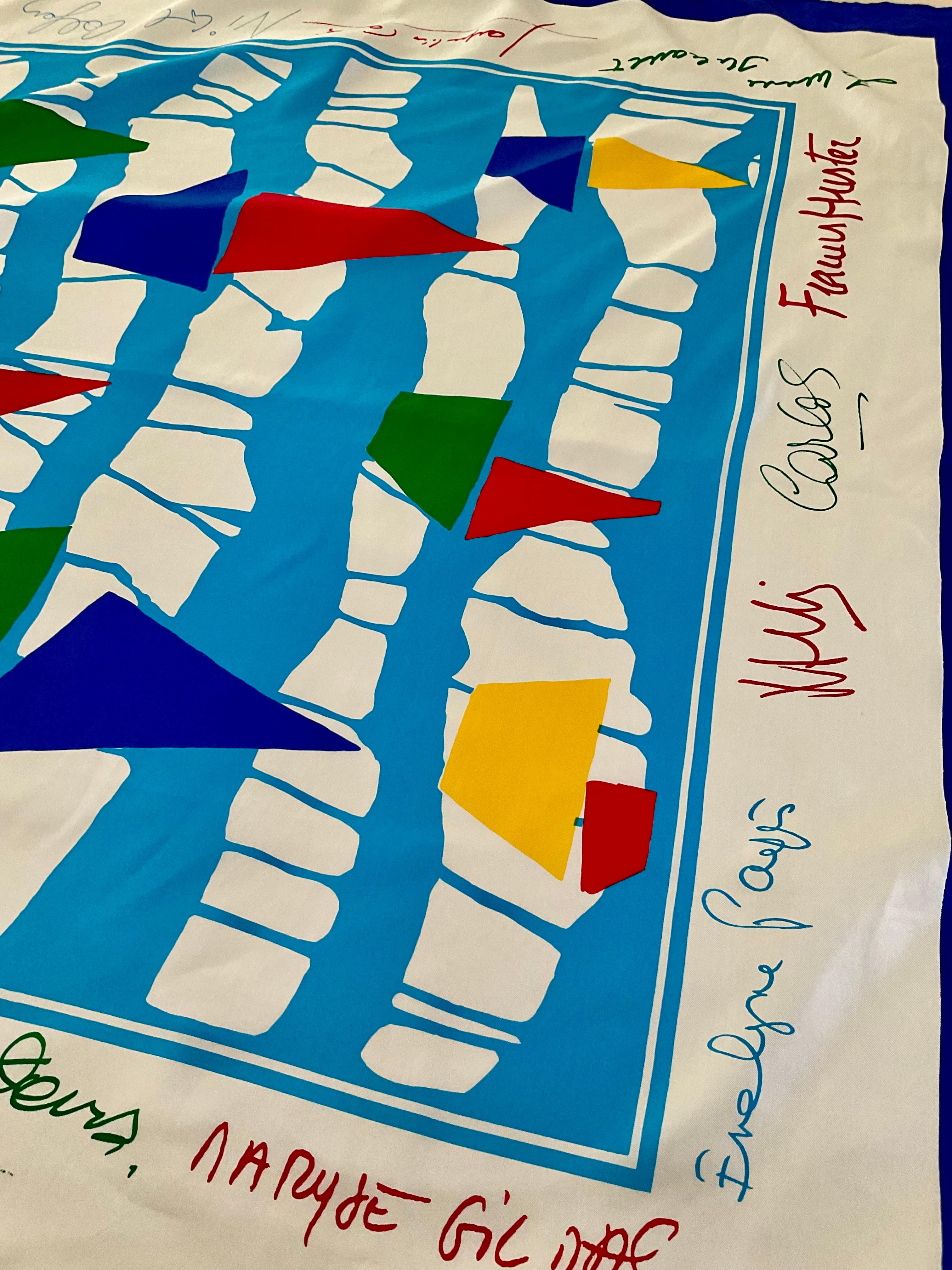 Sciarpa di seta Escada André Claude Canova in vendita 2