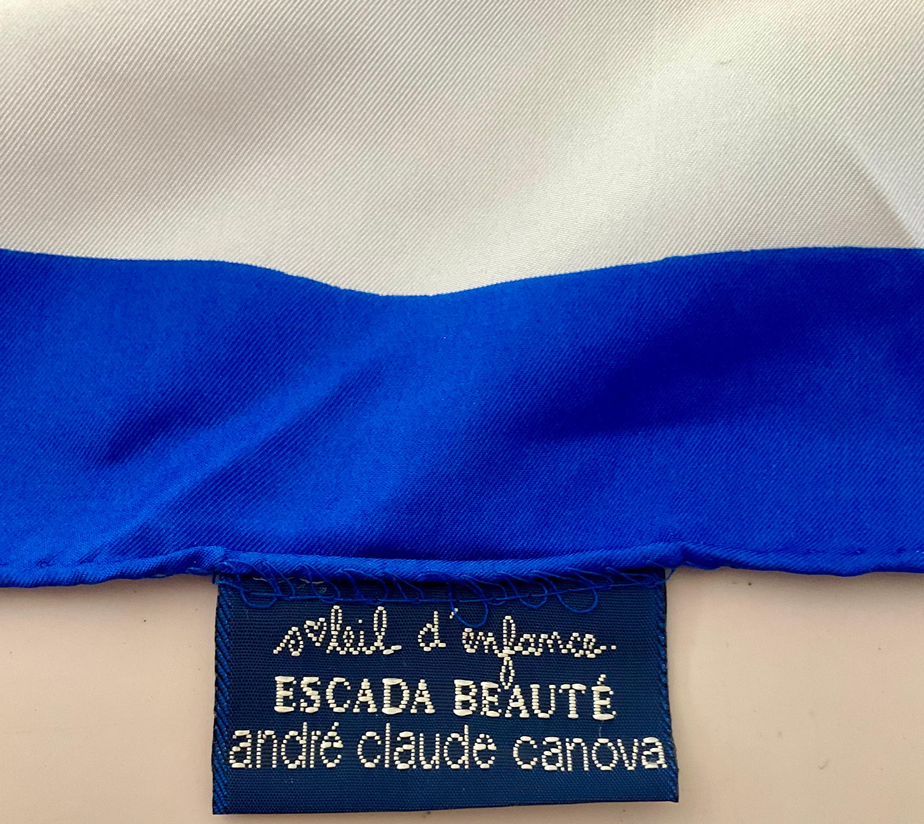 Sciarpa di seta Escada André Claude Canova in vendita 3