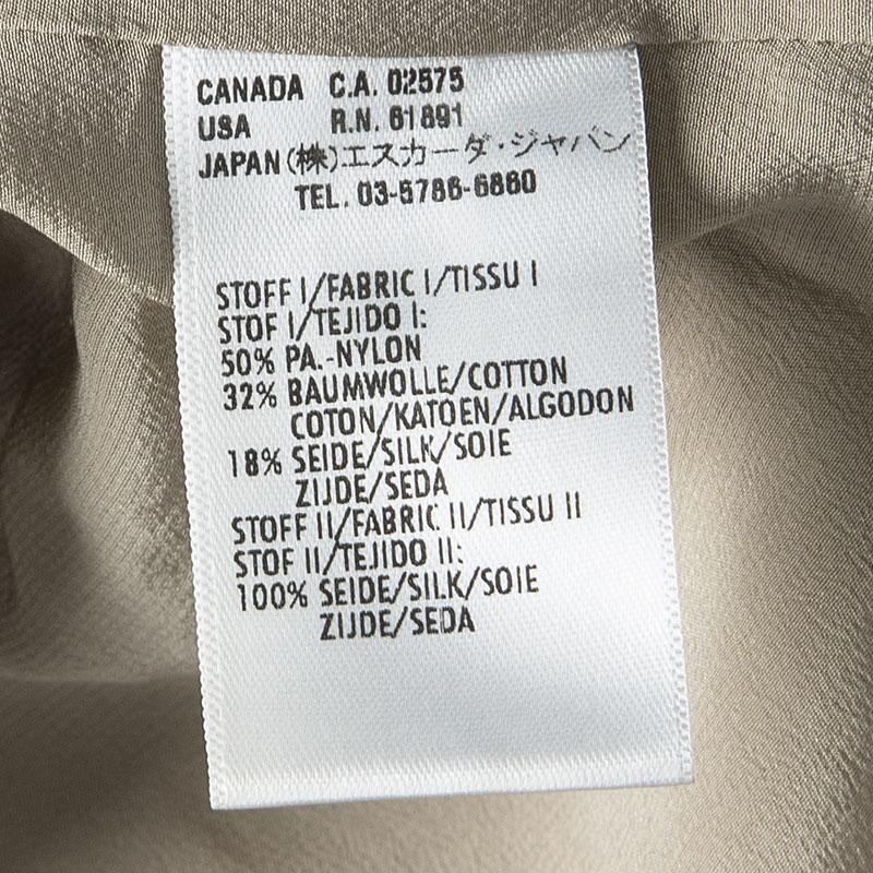 Escada Beige Textured Silk Trim Short Sleeve Jacket XS 1