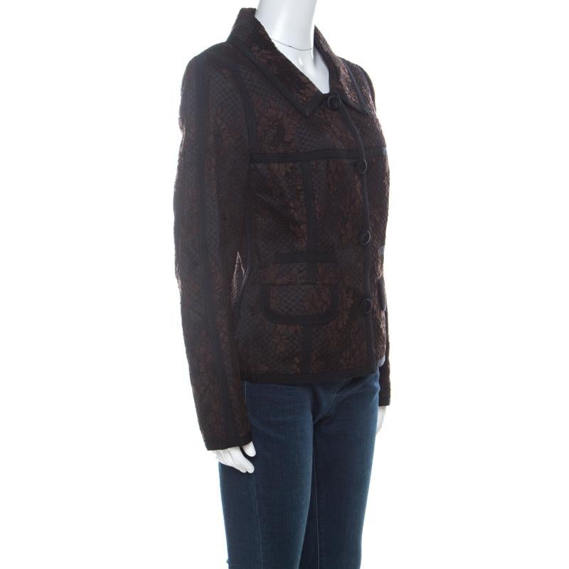 brown lace jacket