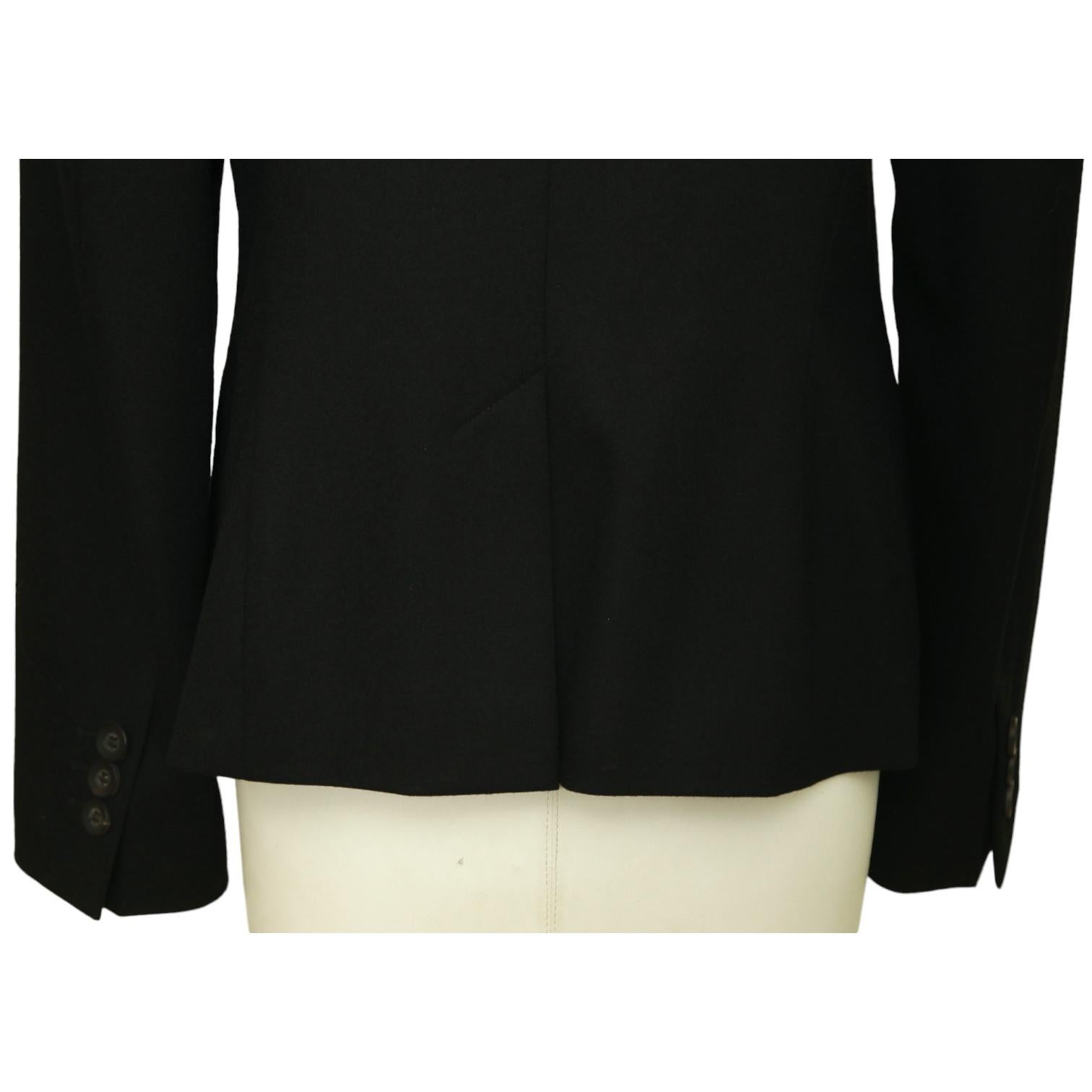 ESCADA blazer-coat à manches longues boutons et col en laine doublé, taille 38 Pour femmes en vente