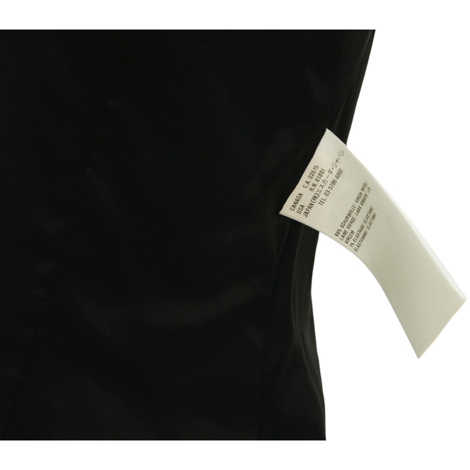ESCADA blazer-coat à manches longues boutons et col en laine doublé, taille 38 en vente 1