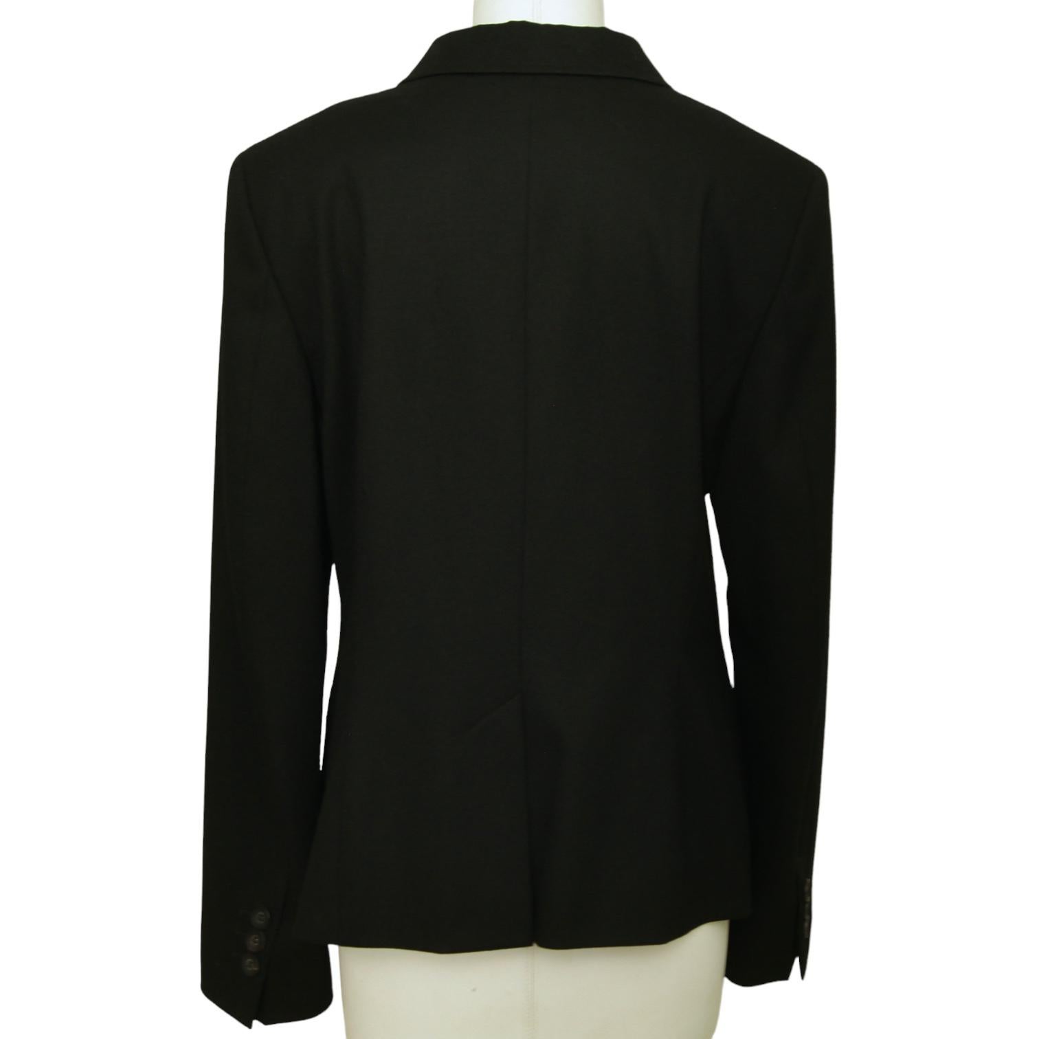 ESCADA blazer-coat à manches longues boutons et col en laine doublé, taille 38 en vente 2