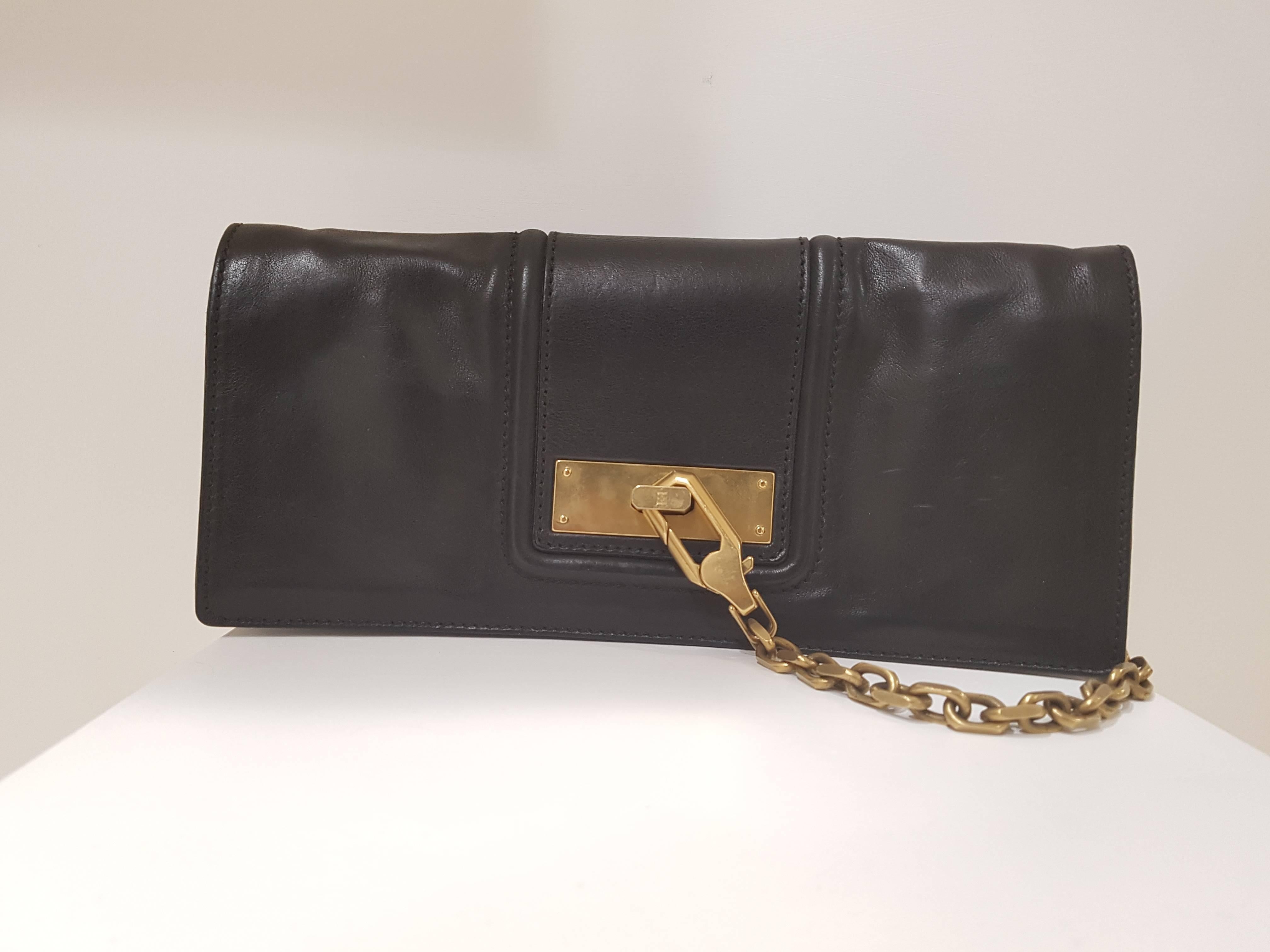 Escada Black Leather Bag 2