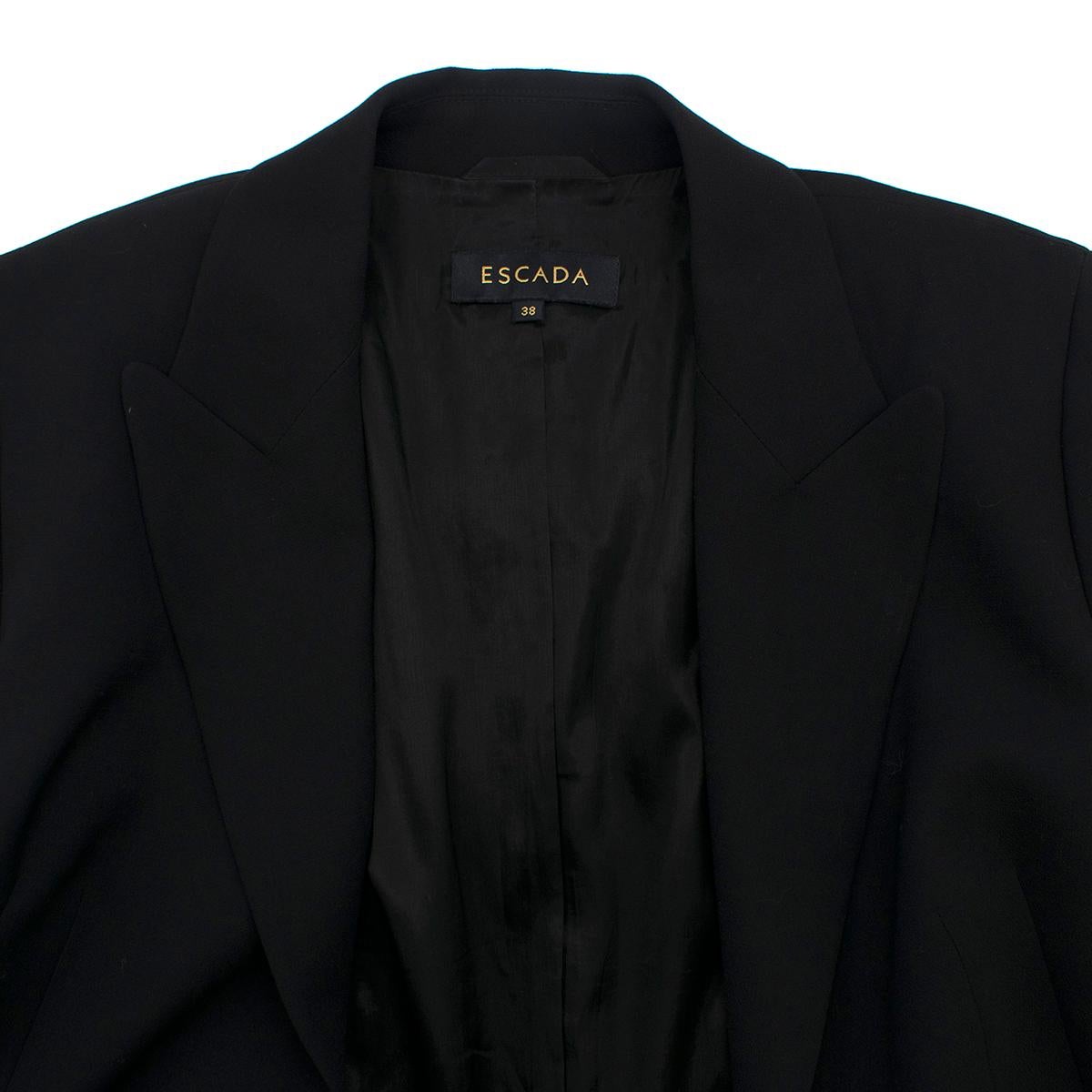 Women's Escada Black Paneled Blazer US 8