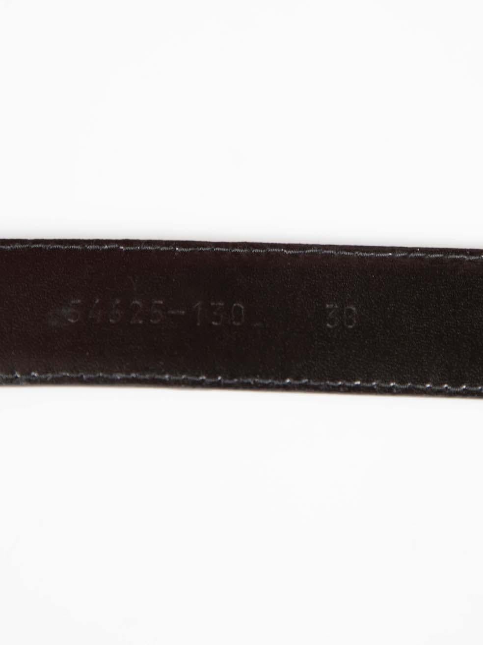 Escada Black Patent Leather Logo Buckle Belt For Sale 2