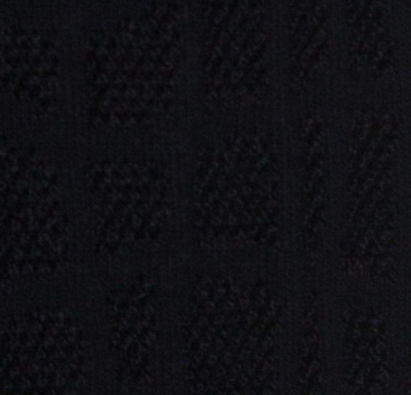 Escada Schwarzes perforiertes Strickwoll-Top L Damen im Angebot