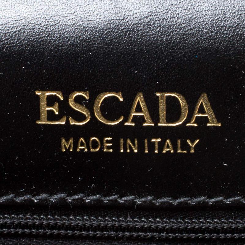 Women's Escada Black/Pink Leather Shoulder Bag For Sale
