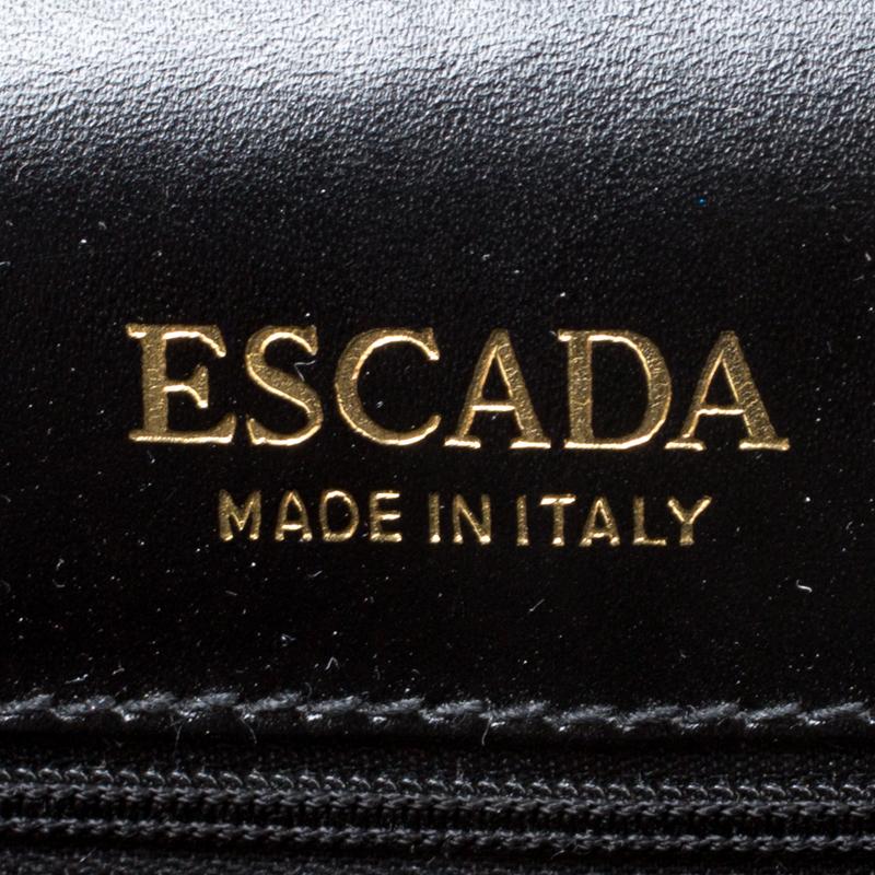 Escada Black/Pink Leather Shoulder Bag 1