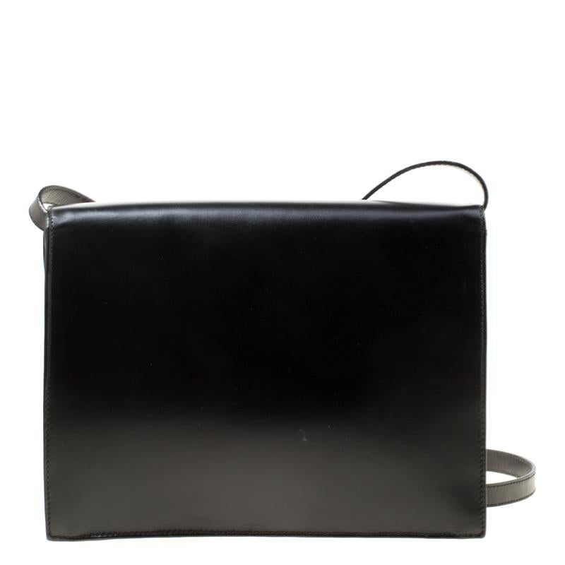 Escada Black/Pink Leather Shoulder Bag 5