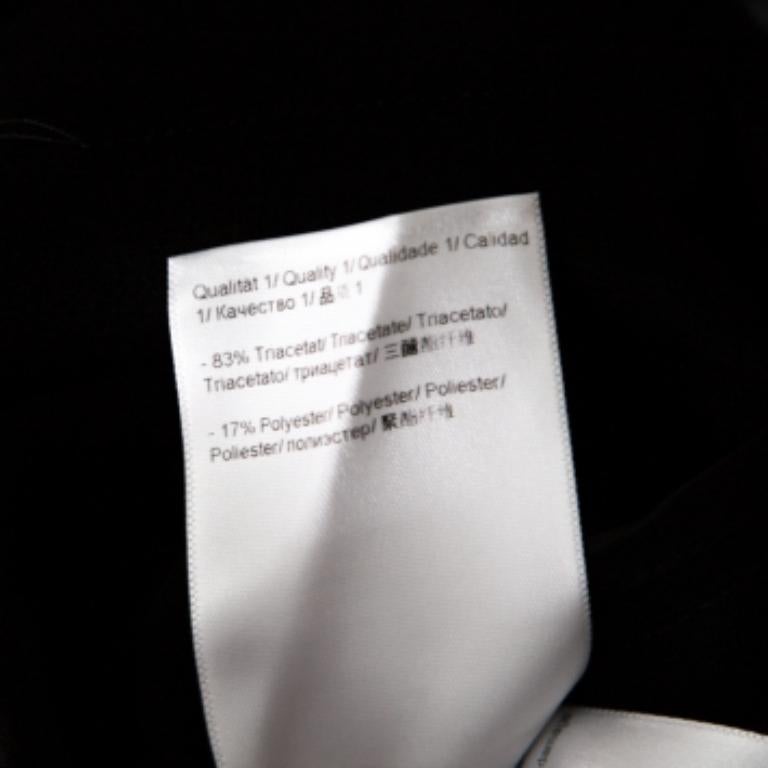 Escada Pantaloni Tovah a vita alta in crepe di lana neri M. In condizioni buone in vendita a Dubai, Al Qouz 2