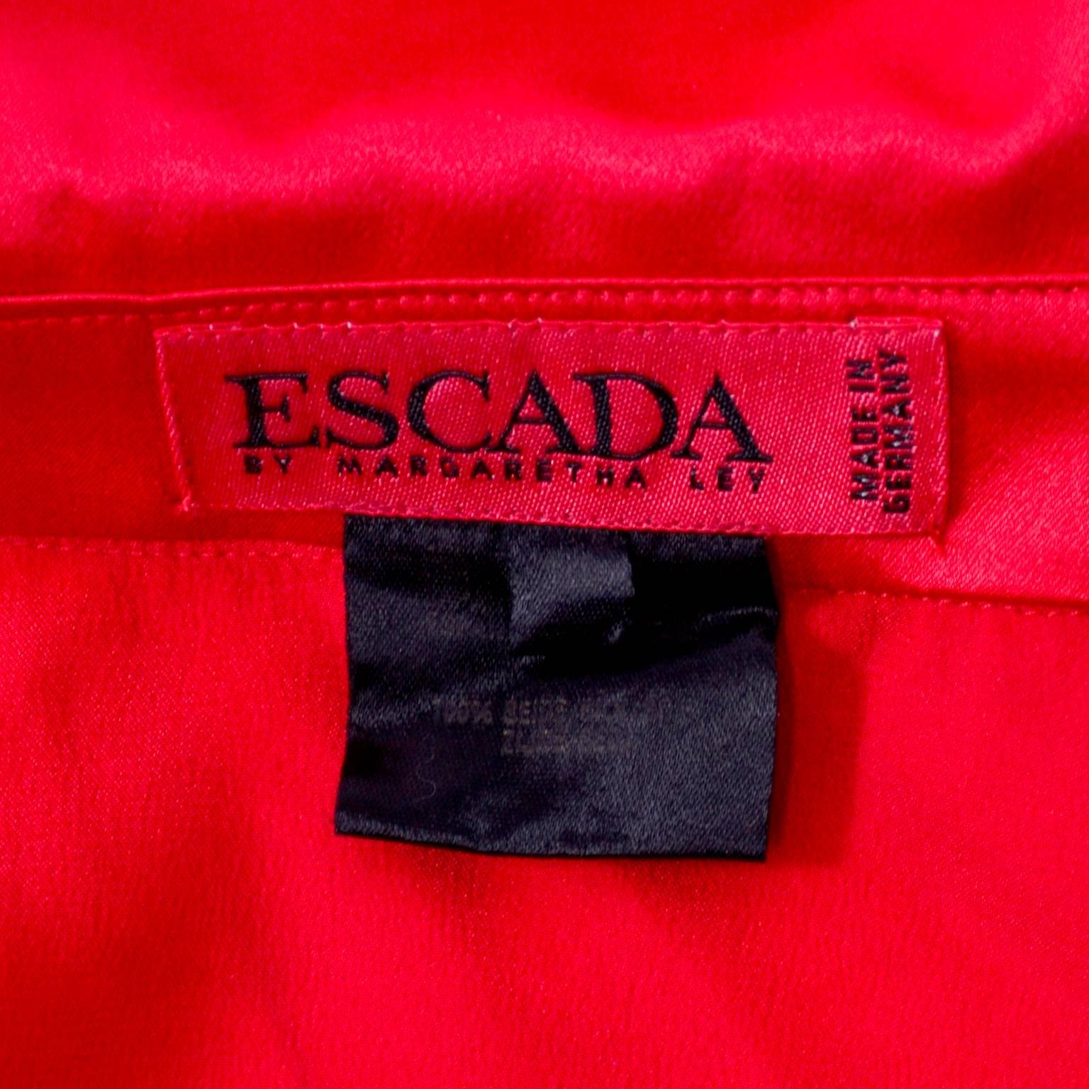 Mode Blazers Blazers en maille tricotées Escada Blazer en maille tricot\u00e9e rouge style d\u00e9contract\u00e9 